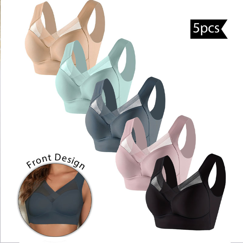 5PCS Frauen Sport Bhs Volle Ta – Bralette Wireless Soft Bewertung und Preis